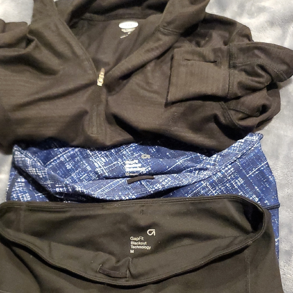 GAP Black Zip Up Sweater Casual Knit